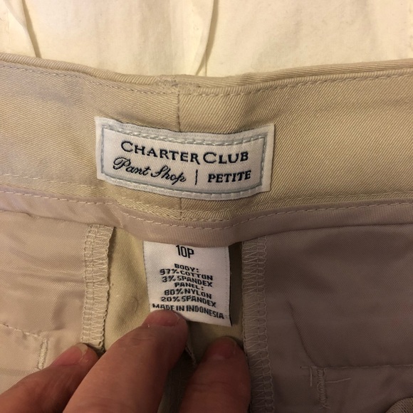 Charter Club beige shorts P10 - Picture 4 of 8